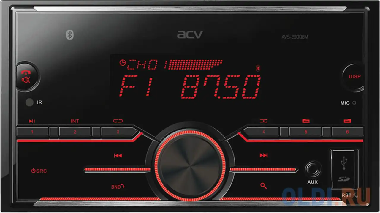 Автомагнитола acv avs-2900bm 2din 4x50вт, фотография 1