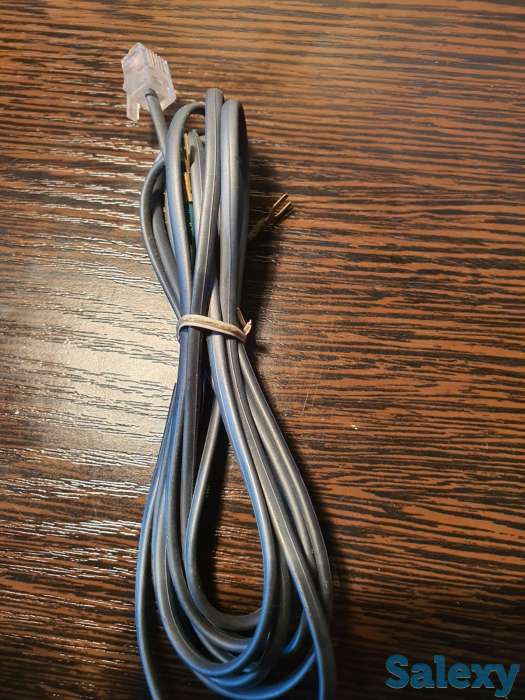Телефонный кабель, провод, шнур к телефону 5 метров, фотография 3