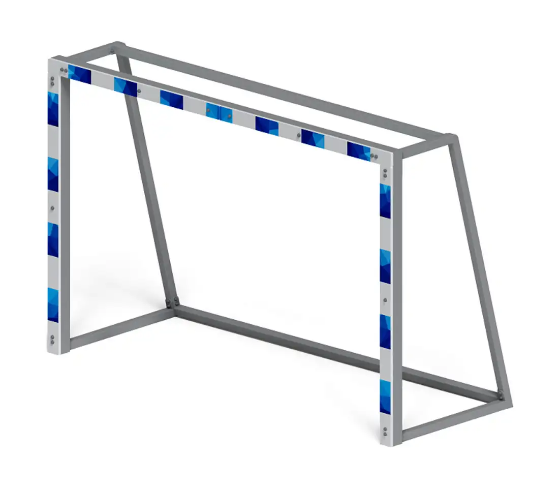 Ворота мини футбольные (синие) (с креплением сетки) - со 2.60.04-03, фотография 1