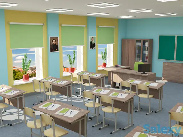 Школьная мебель. Стулья, парты, столы рабочие лабораторные демонстрационные, пеналы в РАССРОЧКУ напрямую с фабрики, фотография 8