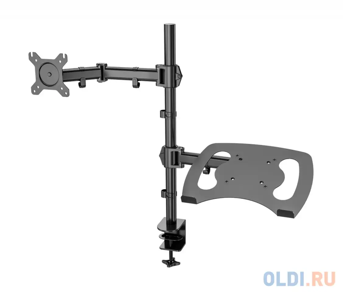 Кронштейн для монитора/ноутбука cactus cs-vm-lh07-bk черный 13