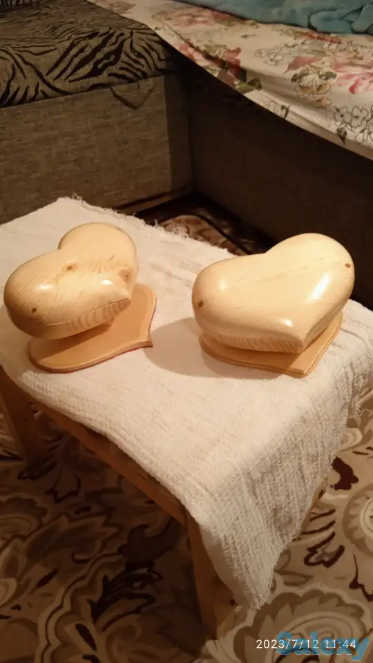 Шкатулка сердечко из дерева., фотография 7
