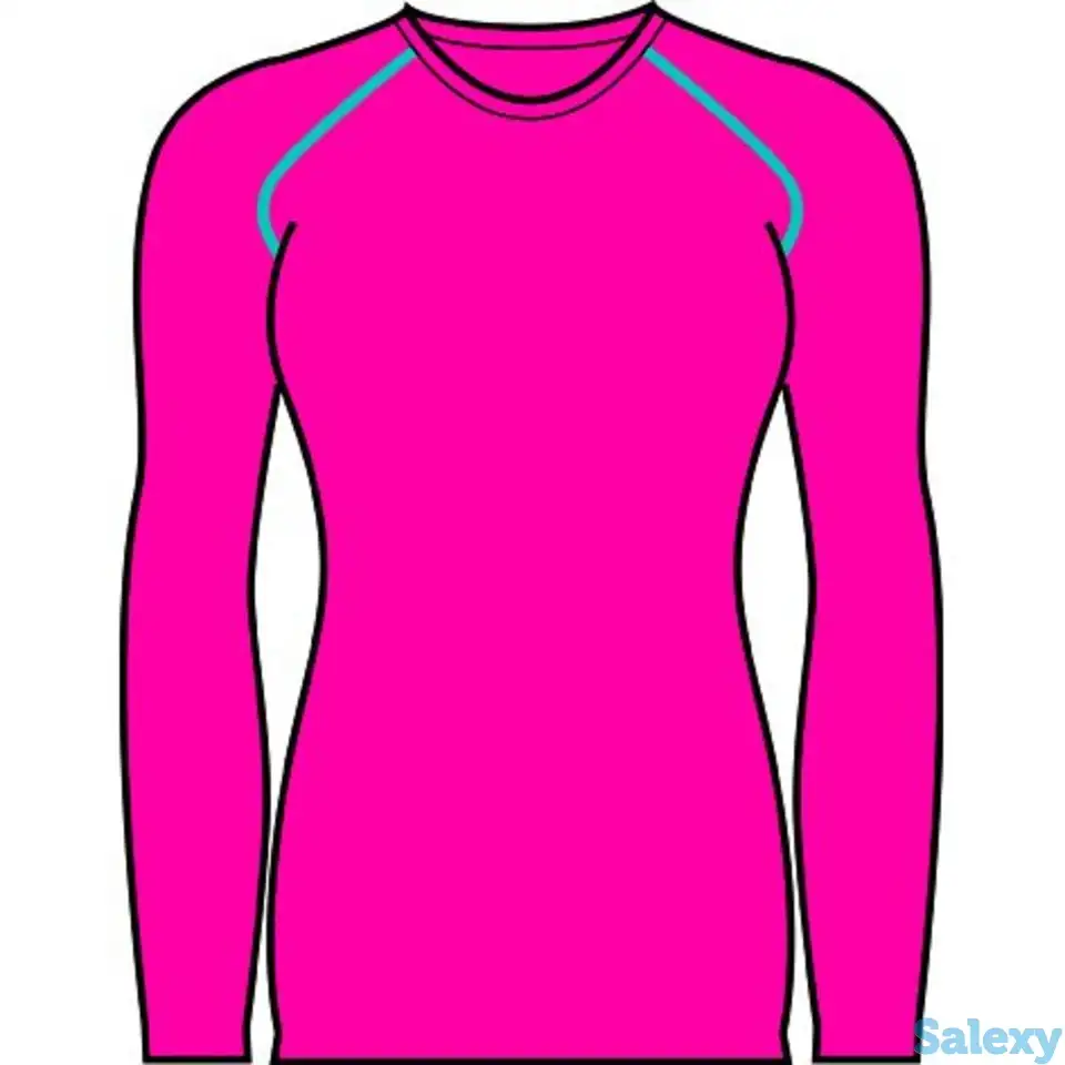 Термокофта mico women long sleeve round neck magenta, фотография 1