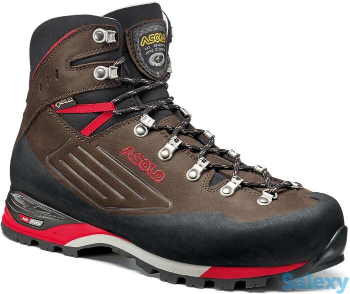 Треккинговые ботинки asolo superior gv dark brown/red, фотография 1