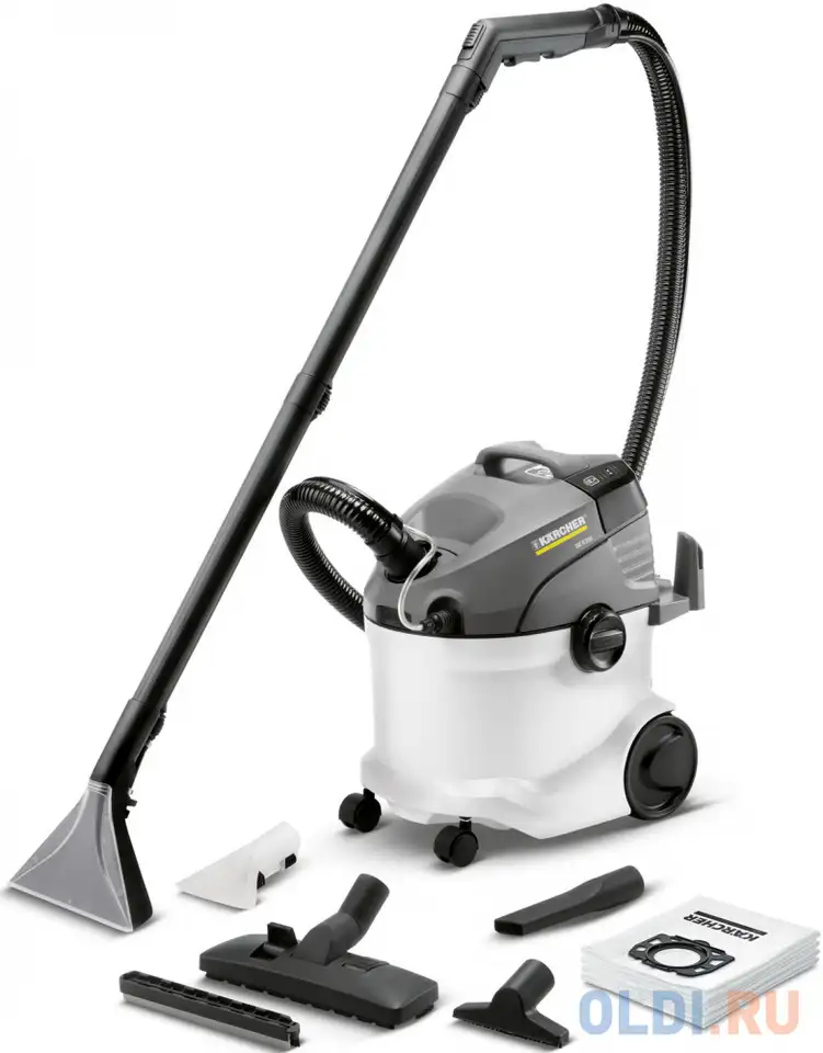 Пылесос karcher se 6.100 сухая влажная уборка белый черный, фотография 1
