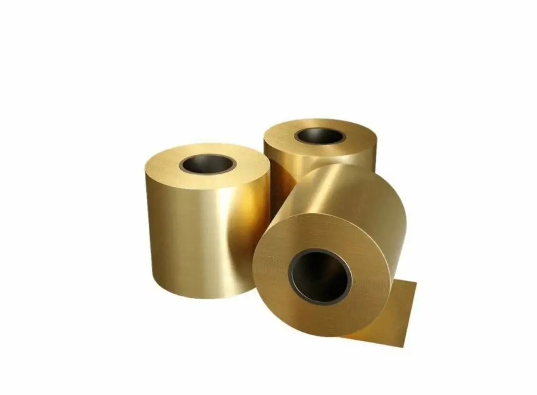 Латунная лента для декора, Марка: Л63; Л63м; Л63пт..., s 0,05-8 мм, B 0,1-670 мм, Состояние: мягкая..., фотография 1