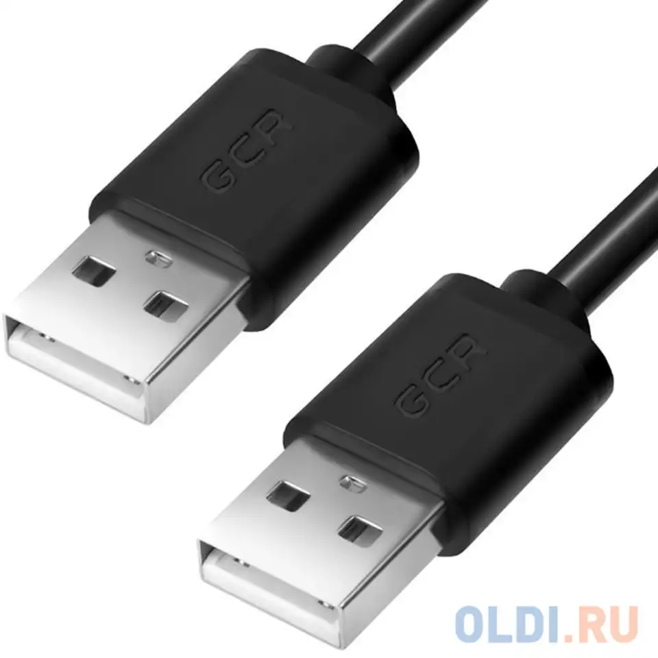Greenconnect кабель 1.0m usb 2.0, am/am, черный, 28/28 awg, экран, армированный,, фотография 1