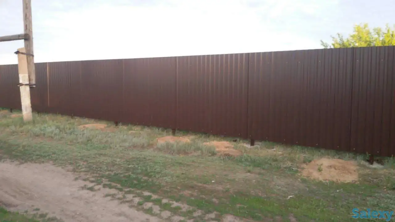 Установка заборного ограждения, фотография 11