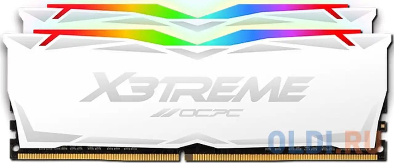 Модуль памяти ddr 4 dimm 32gb (16gbx2), 3200mhz, ocpc x3 rgb, фотография 1