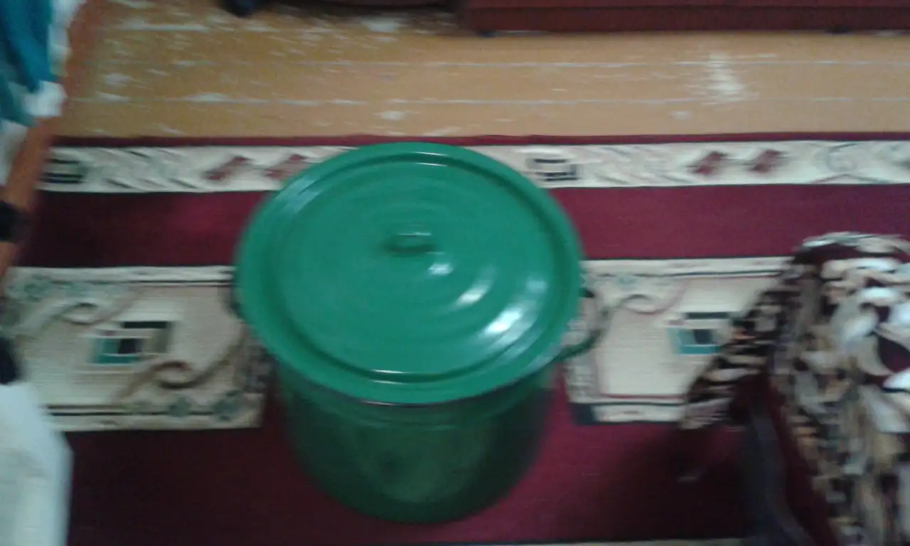 Кастрюля 40 литровая НОВАЯ производство Россия. Цвет зелёный., фотография 3