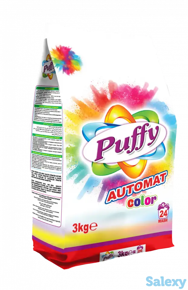Стиральный порошок Puffy Color (Турция) в ассортименте (1,5кг; 3 кг; 4,5 кг; 6кг; 9 кг; 20 кг ), фотография 1