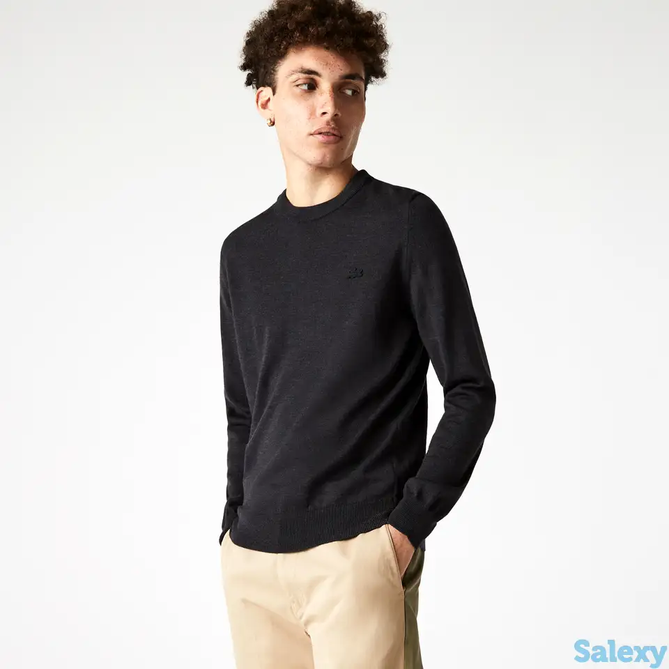 Мужской свитер lacoste из шерсти мериноса, фотография 1