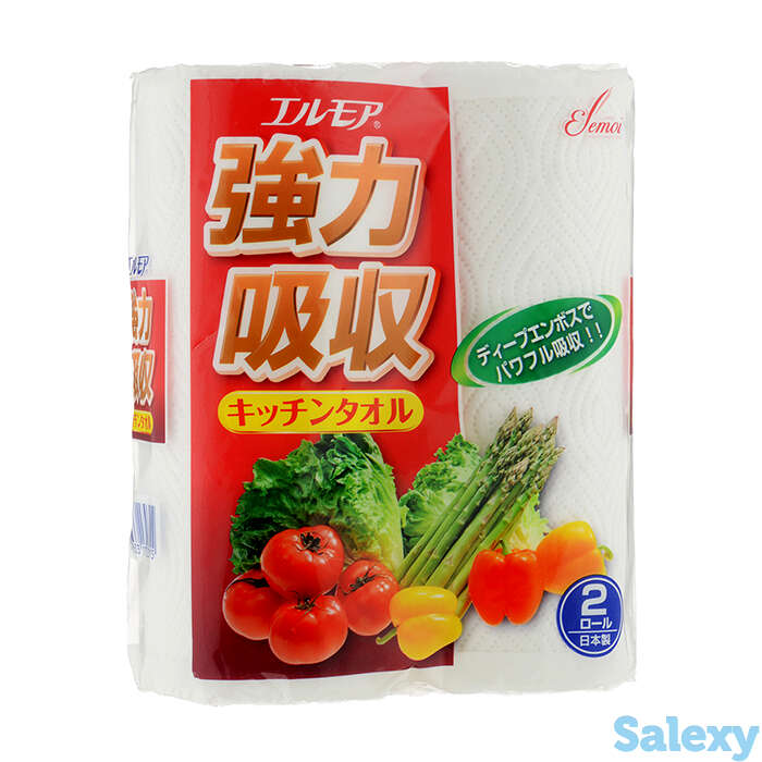 Бумажные полотенца Ellemoi Kami Shodji Kitchen Towel (2 рулона по 50 отрезков), фотография 1