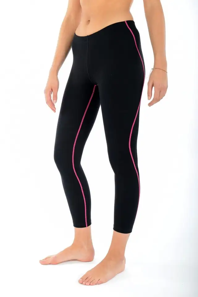 Термобрюки mico woman dualtech heavy weight nero magenta, фотография 20
