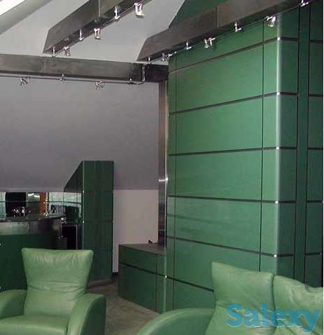 Гнутые конструкционные элементы компакт пластик HPL для отделки углов колонн и сложных поверхностей, элементов декора, фотография 10