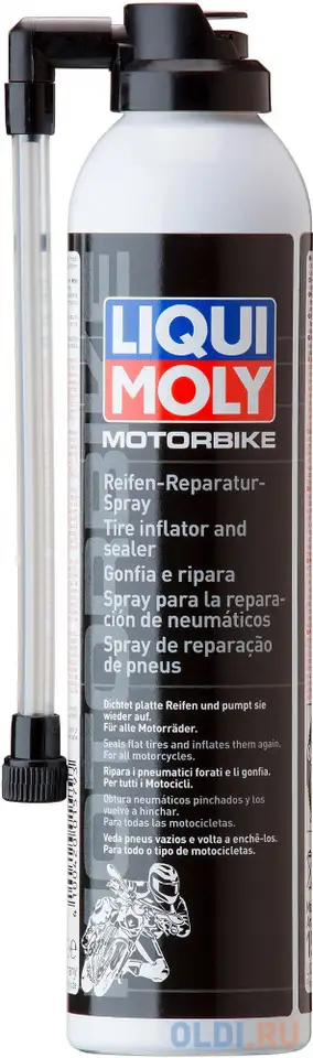Герметик для ремонта мотоциклетной резины liquimoly motorbike reifen-reparatur-spray 1579, фотография 1