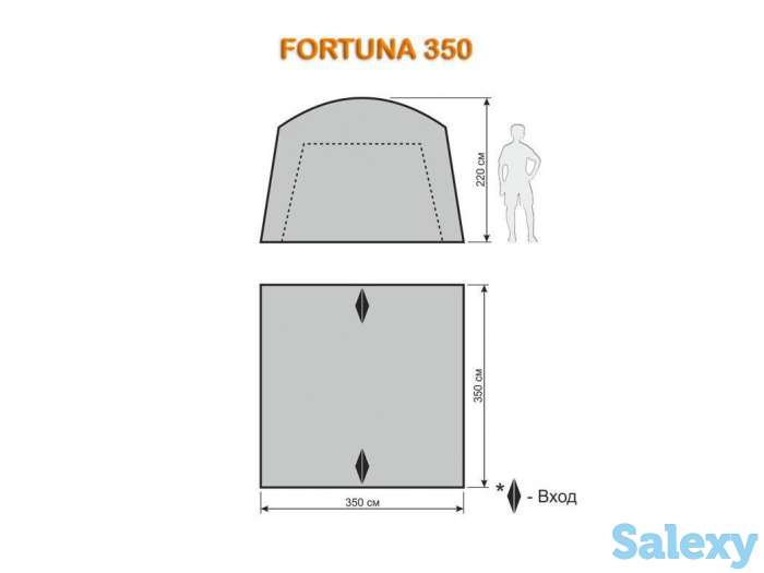Тент - шатер world of maverick fortuna 350 l.green/w.grey, фотография 7