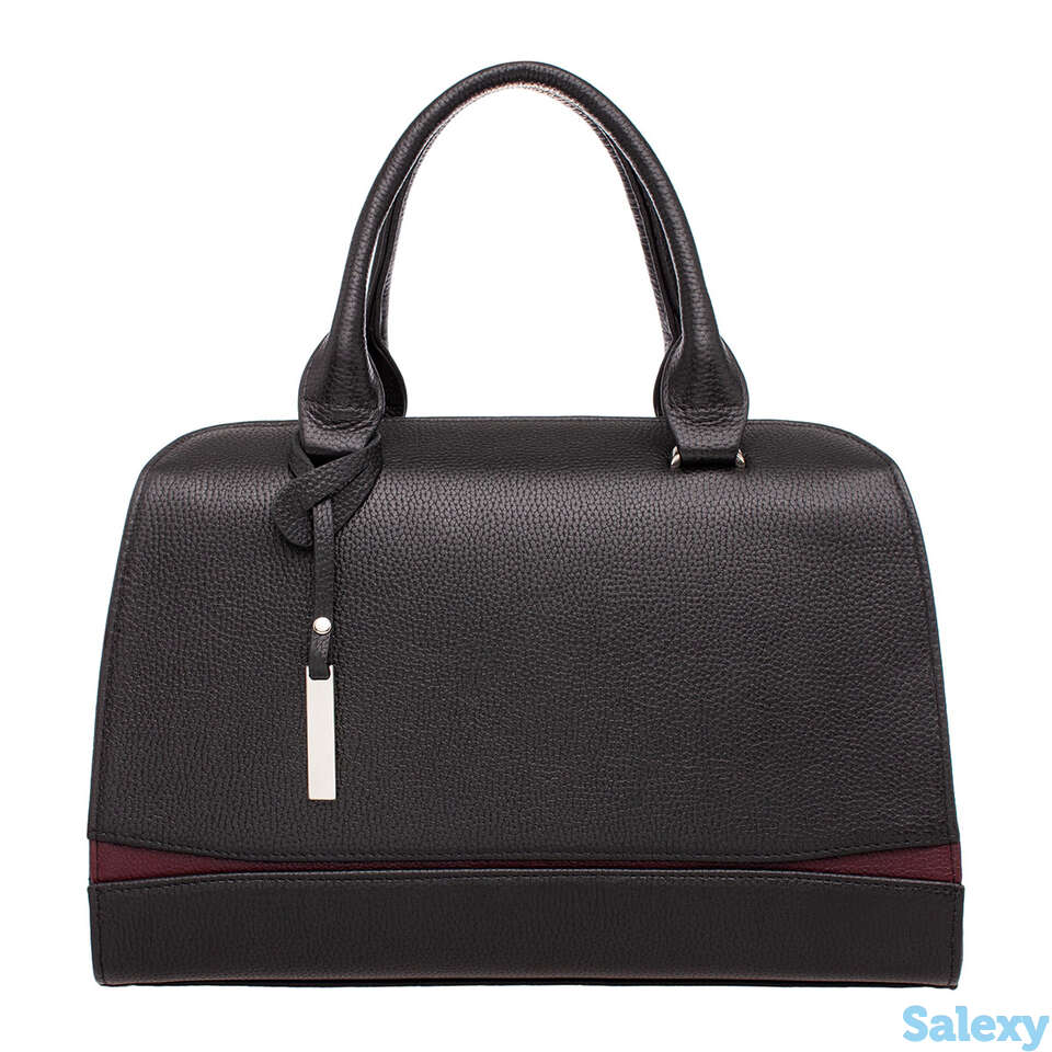 Женская кожаная сумка emra black, фотография 2