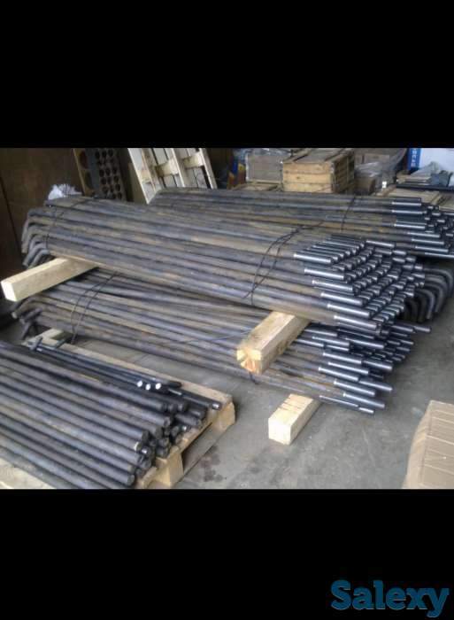 С загибом болты анкерные фундаментные М42*1800 ГОСТ24379.1-2012 Тип 1.1, фотография 1