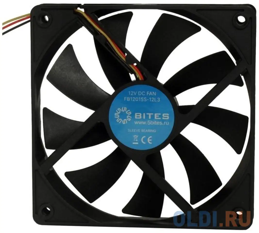 5bites вентилятор fb12015s-12l3 120x15 / sleeve / 1200rpm / 3p, фотография 1