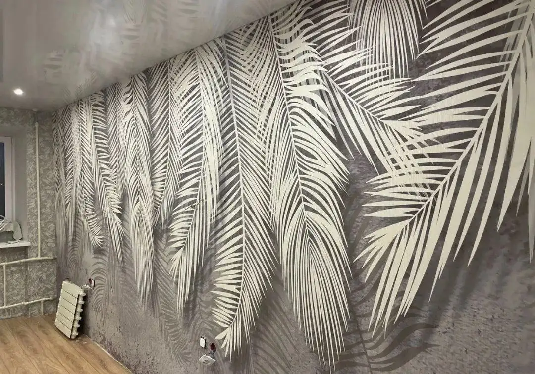 Поклейка обоев, декоративная штукатурка, фотография 8