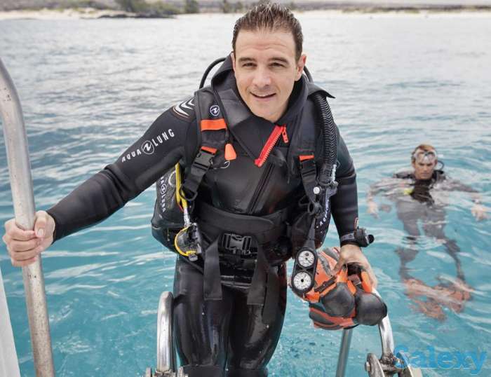 Гидрокостюм dive 2017, куртка со шлемом 5 мм, муж.,, фотография 3