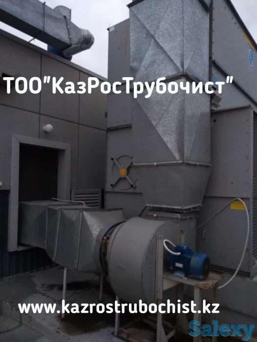 Чистка вентиляции в Актобе, чистка вентиляционных систем, дымохода от пыли и жира, фотография 4