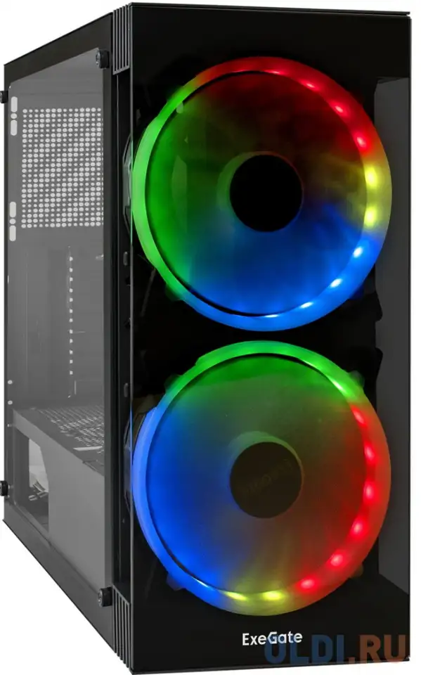 Корпус atx exegate i3 matrix без бп чёрный, фотография 1