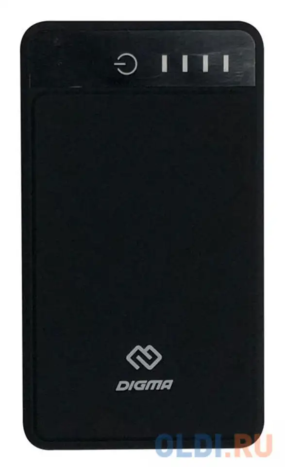 Внешний аккумулятор power bank 10000 мач digma dg-10000-3u-bk черный, фотография 1
