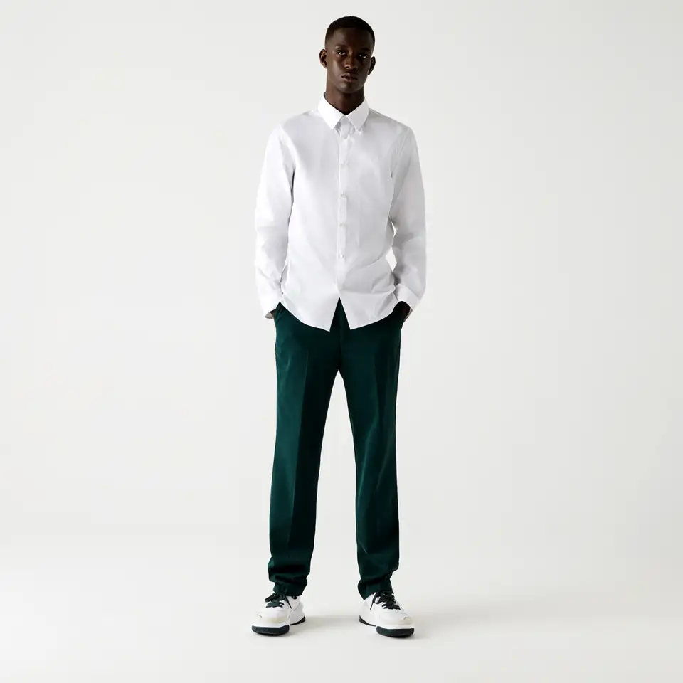 Мужская рубашка lacoste из хлопкового поплина, фотография 1