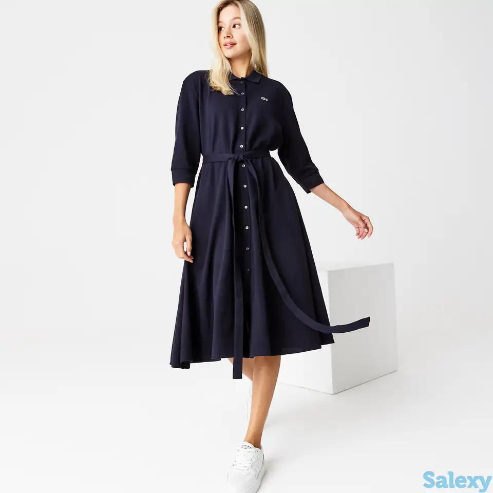 Платье lacoste с поясом на пуговицах, фотография 1