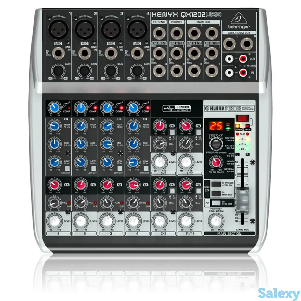 Микшерный пульт behringer xenyx qx1202usb, фотография 1
