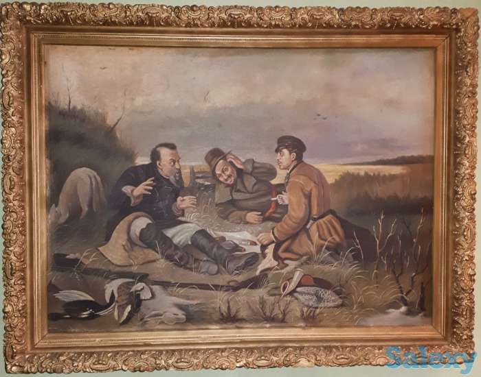 Продам старинную картину большого размера, срочно, торг, фотография 1