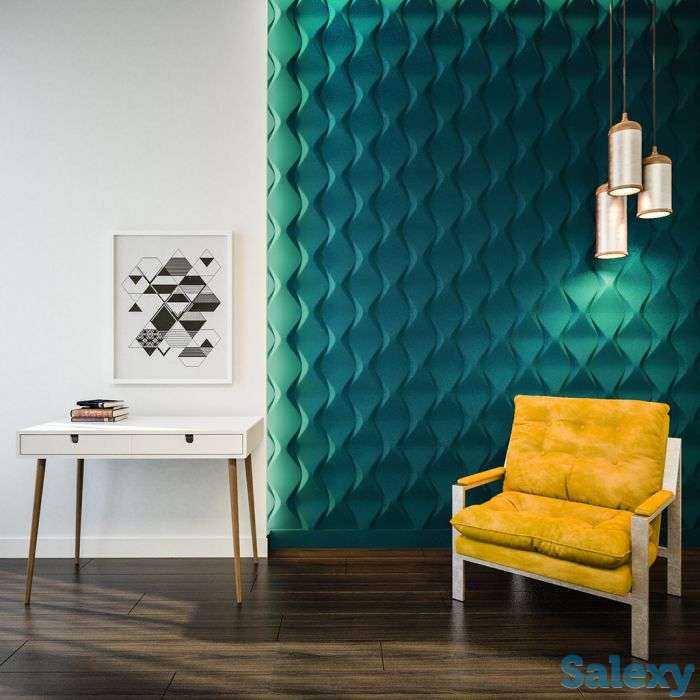 Гипсовые 3Д панели для стен Алматы, фотография 8