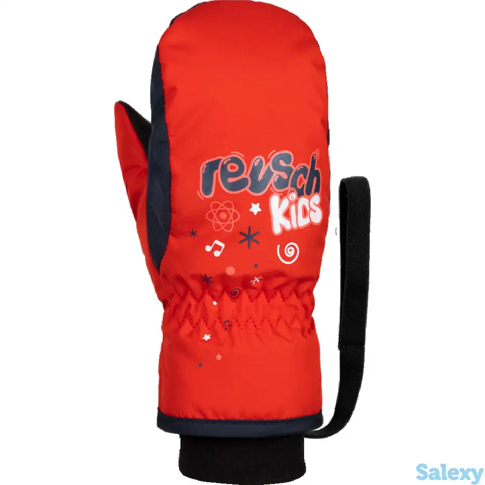 Варежки reusch 18-19 kids mitten fire red/dress blue/white, фотография 1