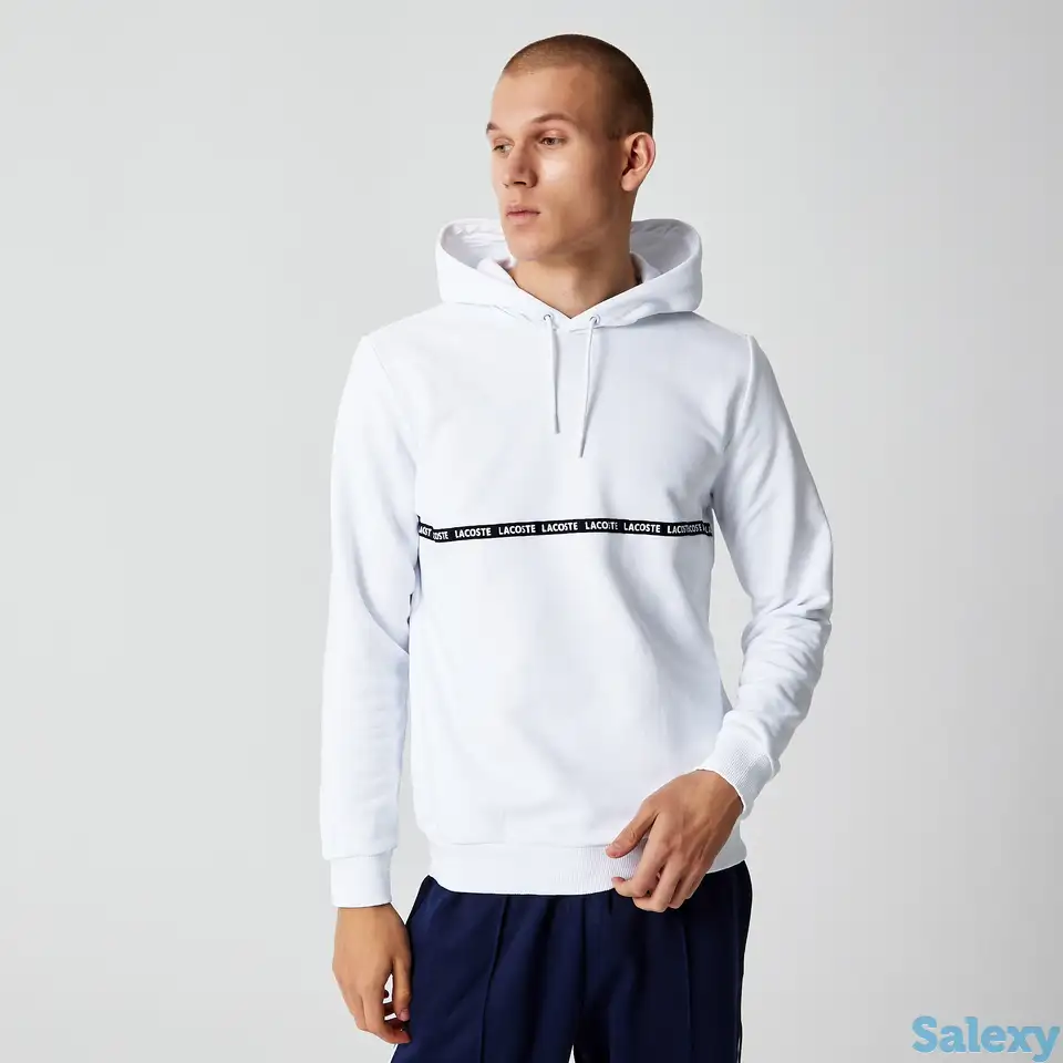 Мужская толстовка lacoste с капюшоном, фотография 1
