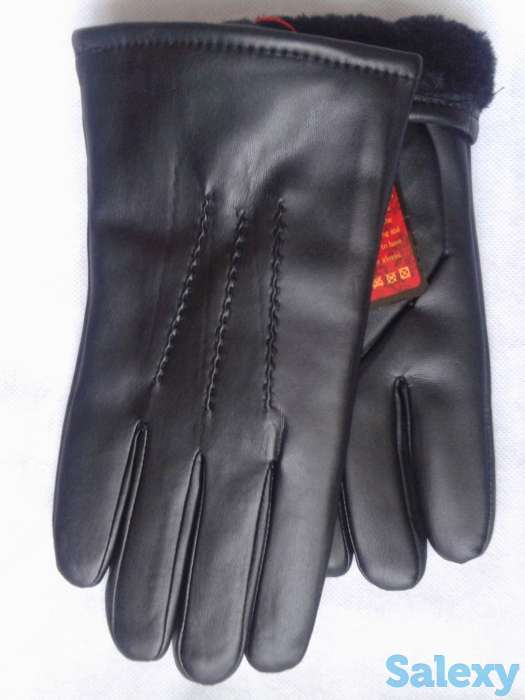 Перчатки зимние, новые, из экокожи, фотография 2