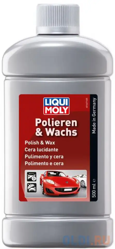 1467 liquimoly универсальная полироль для любых поверхностей polieren & wachs (0,5л), фотография 1
