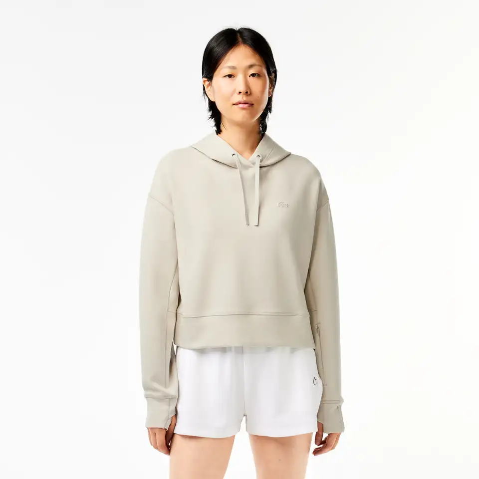 Женская толстовка lacoste loose fit с капюшоном, фотография 1