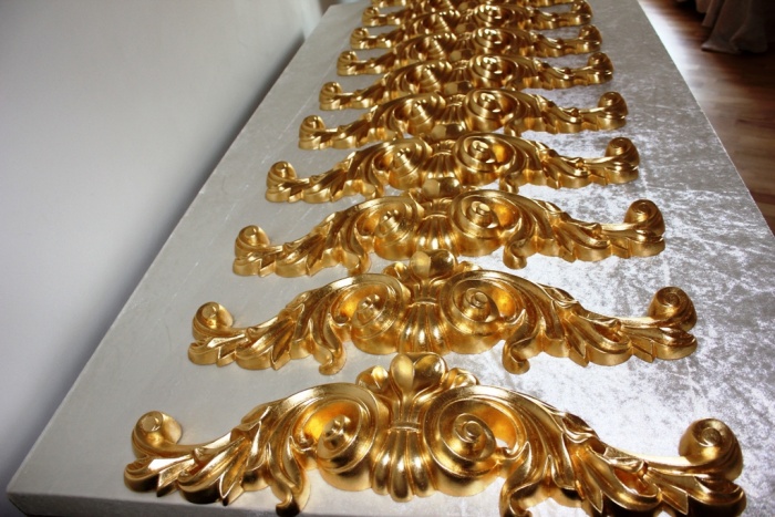  Золочение  серебрение   позолота в  интерьере  Сусальное золото поталь                      , фотография 12