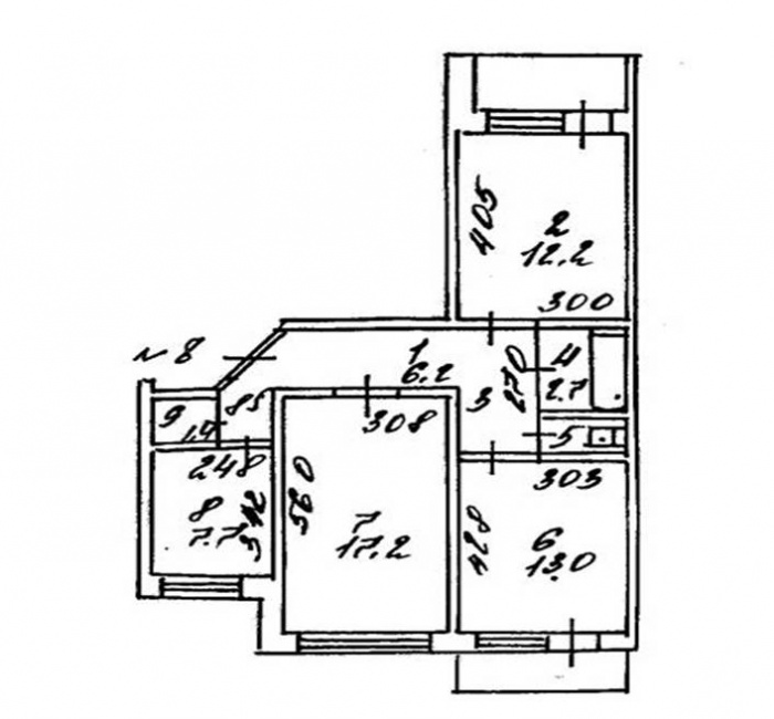 3-х комнатная квартира Ауэзова 91, фотография 2