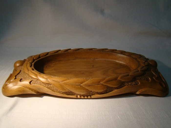 Блюдо для фруктов, ручная работа, тонированный бук, фотография 2