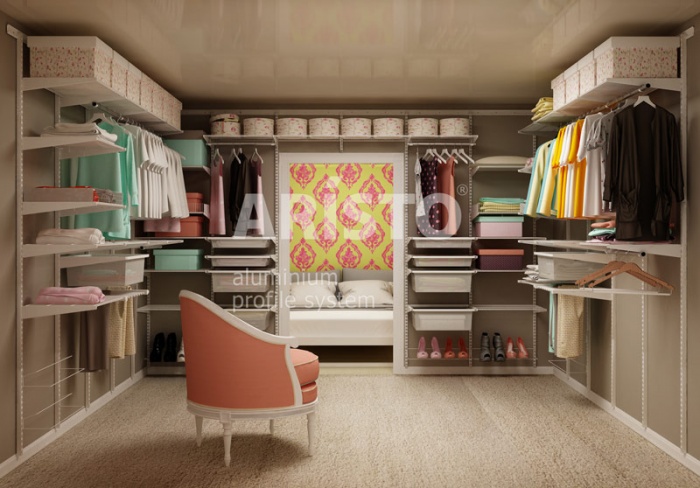 Гардеробные сетчатые системы, фотография 11