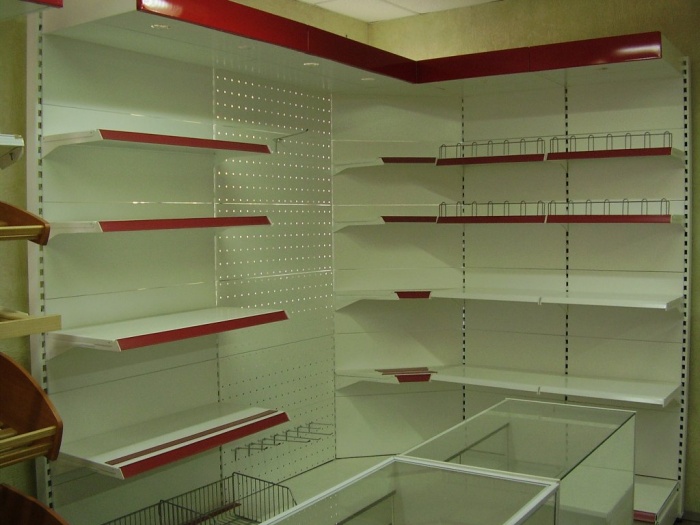 Стеллажи металлические торговые для магазина, фотография 2