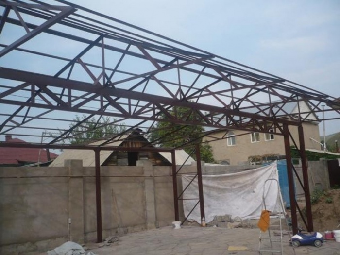 Сварочные работы. Строительство навесов, заборов; изготовление ворот с консольной системой, лестниц, фотография 6