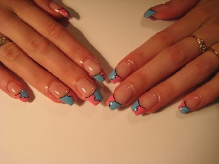 Акриловое наращивание ногтей, фотография 1