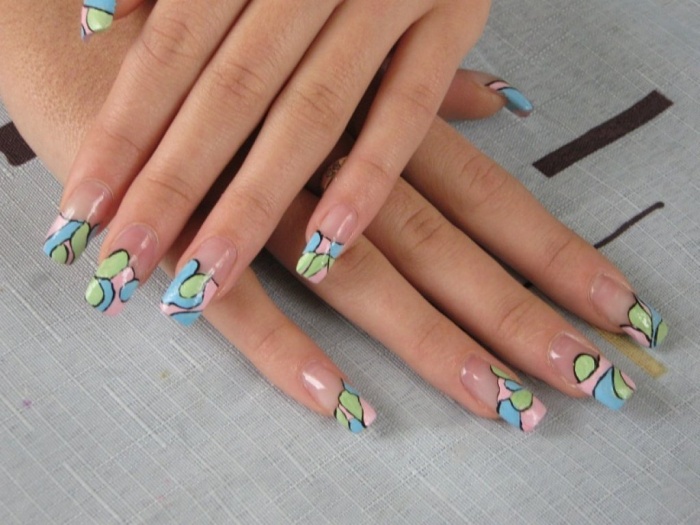 Акриловое наращивание ногтей, фотография 2