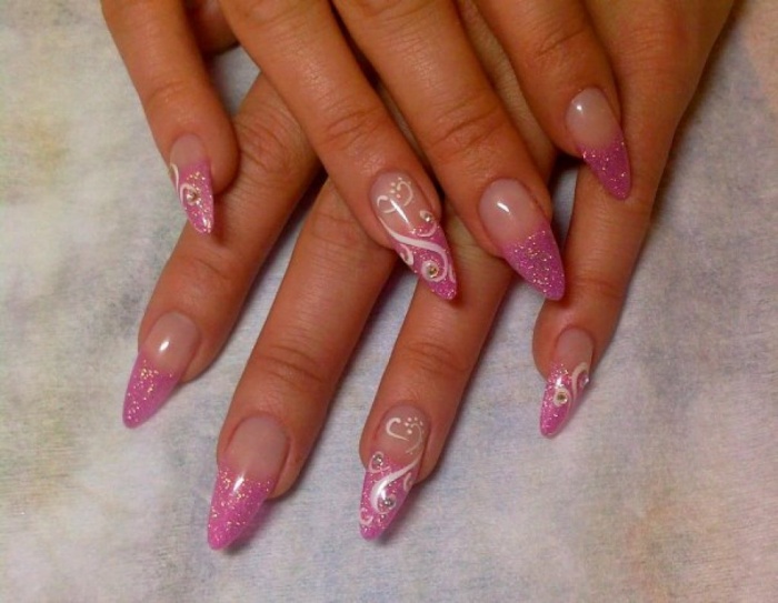 Акриловое наращивание ногтей, фотография 4