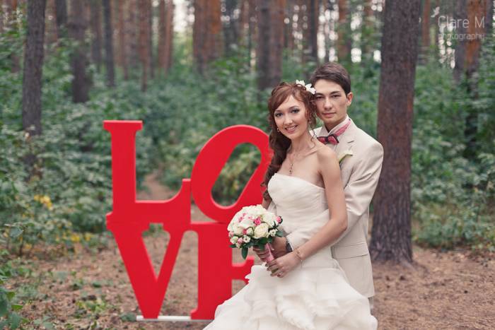 Свадебные буквы, фотография 2