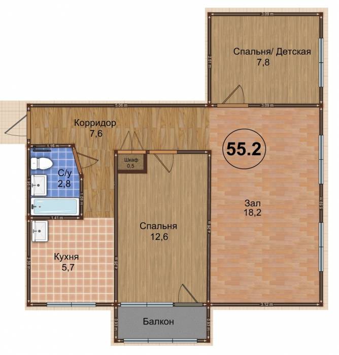 Продам 3-ком.кв.за $107 000, ул. Желтоксан,36, фотография 7